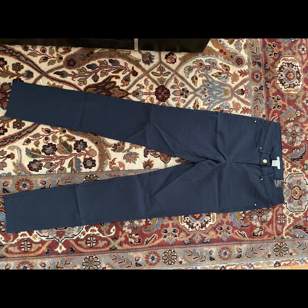 French connections faux leather+H&M viscose pants